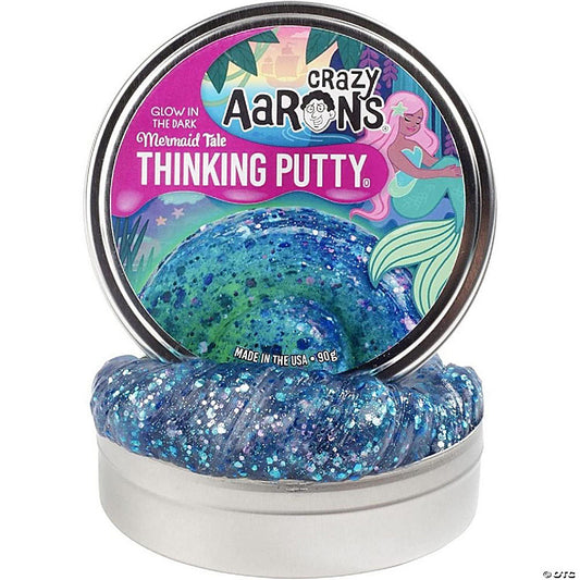 Crazy Aaron's Mermaid Tale 4" Tin Thinking Putty