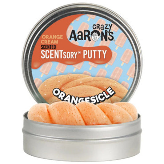 Crazy Aaron's Orangesicle Scentsory 2.75" Tin Thinking Putty