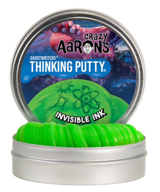 Crazy Aaron's Invisible Ink - Full Size 4" Thinking Putty Tin