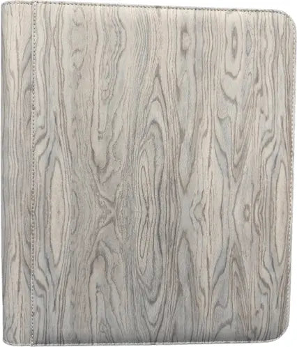 Generic 9-Pocket Zippered Toploader Binder - Wood Grain 5 (Holds 252)