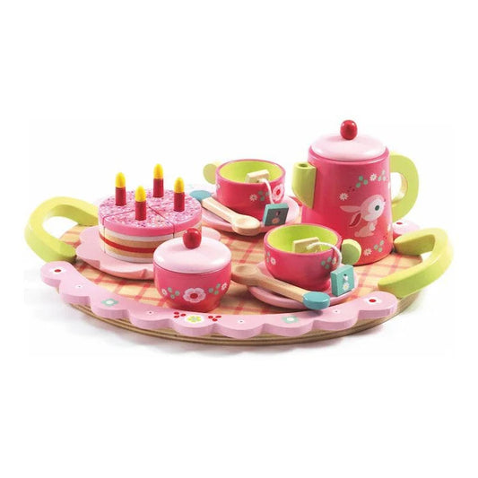 Djeco Lili Rose Tea Party Pretend Play Set