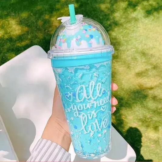 Bewaltz Ice Cream Sundae Tumbler - Blue Bubblegum