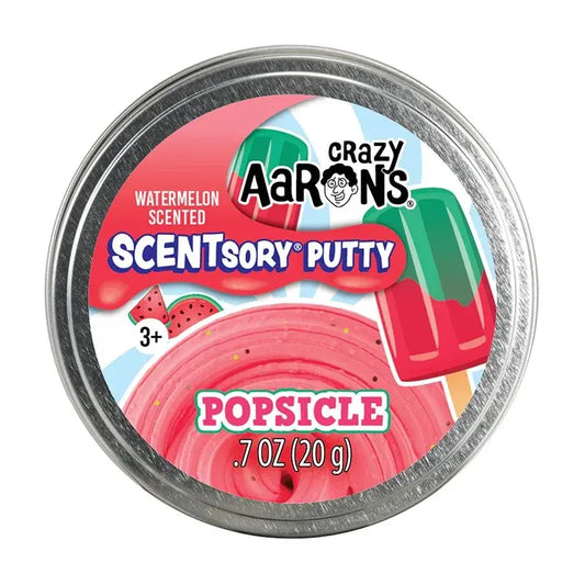 Crazy Aaron's Scentsory Watermelon Popsicle - 2.75" Thinking Putty Tin