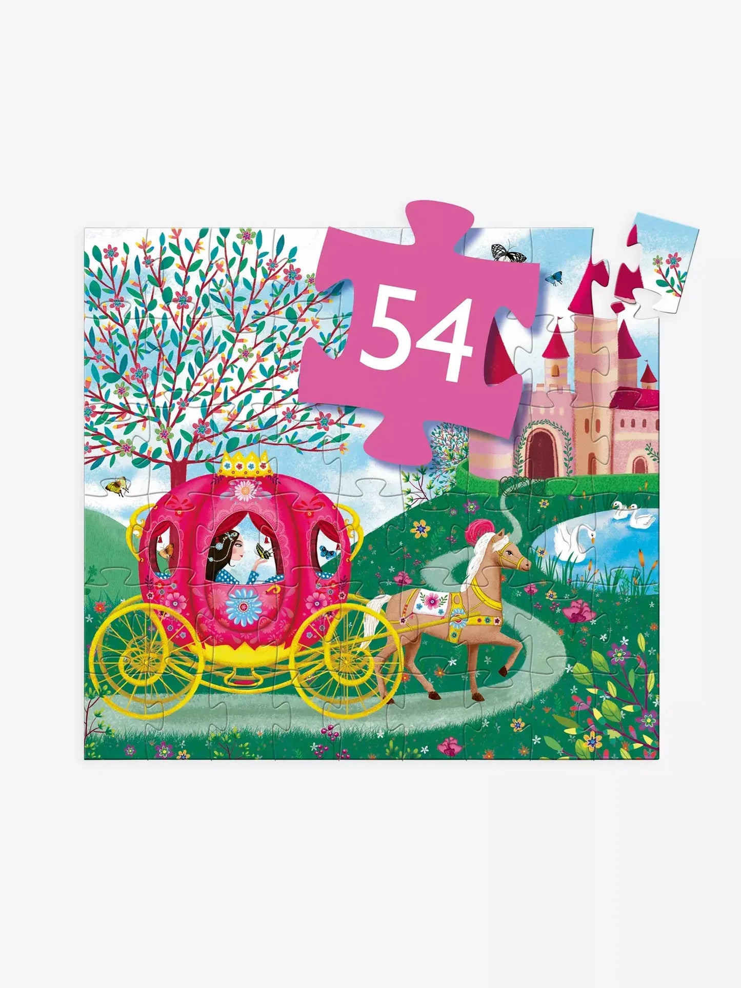DJECO 54-Piece Elise Carriage Puzzle