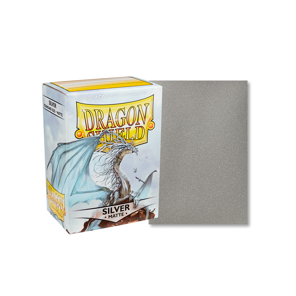 Dragon Shield Sleeves: Standard - Matte Silver (100 ct.)