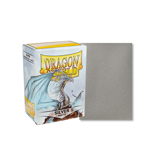 Dragon Shield Sleeves: Standard - Matte Silver (100 ct.)