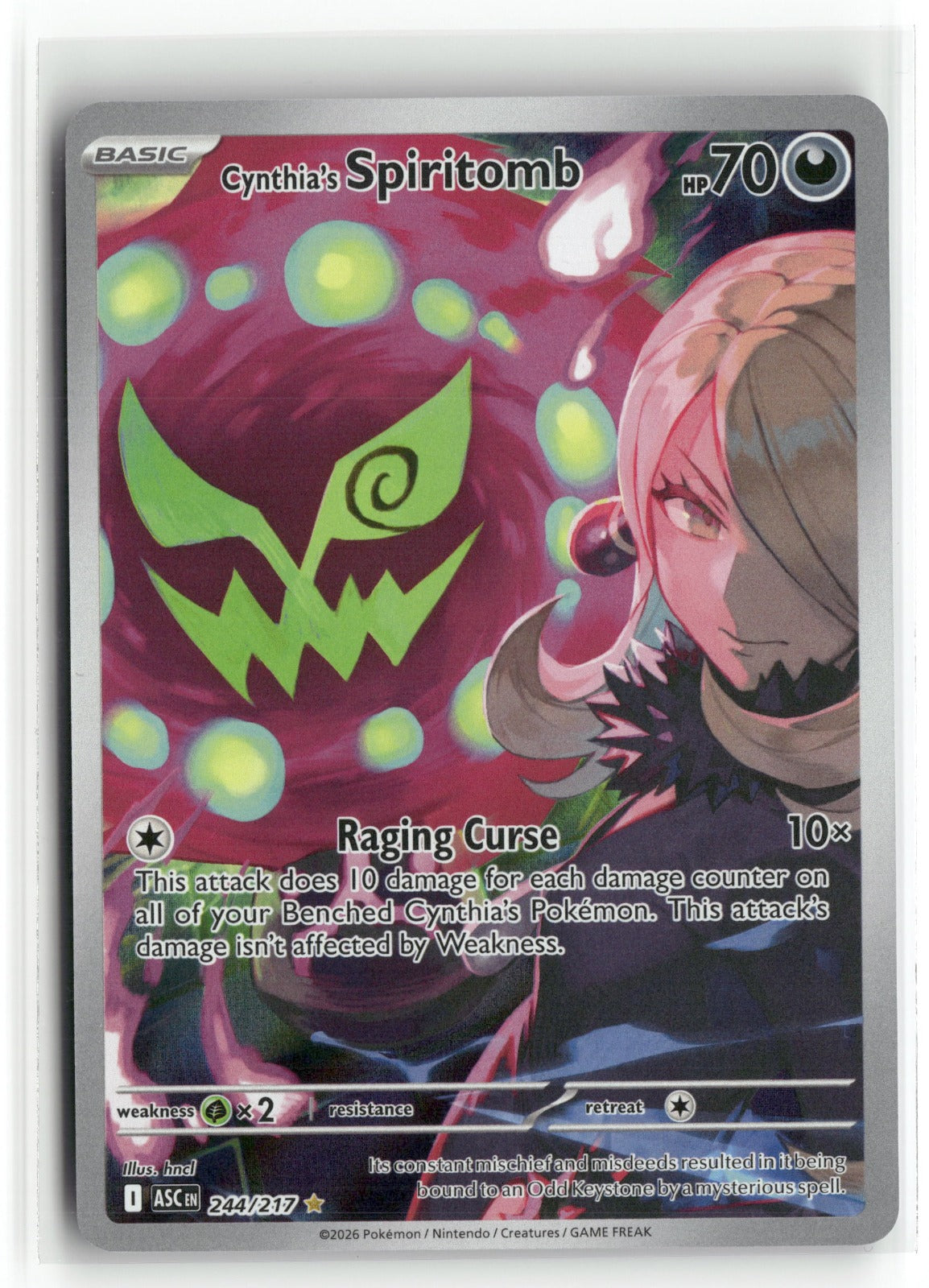 Pokemon ME: Ascended Heroes Cynthia's Spiritomb 244/217 Holo
