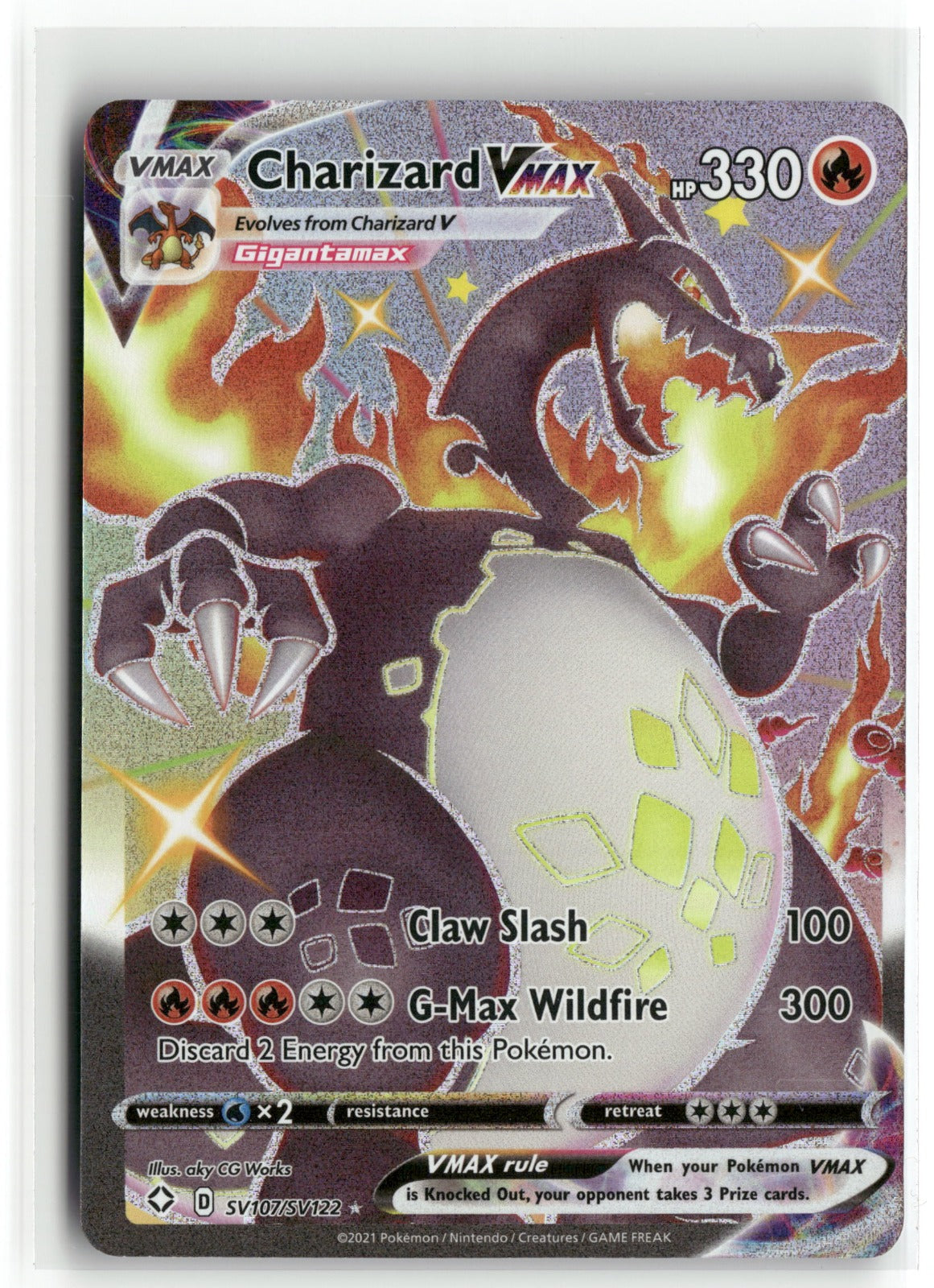 Pokemon Shining Fates: Shiny Vault Charizard VMAX SV107/SV122