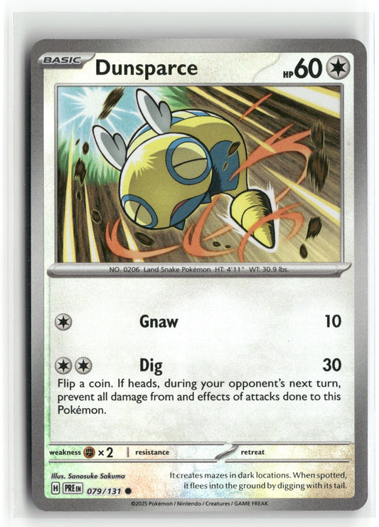 Pokemon Dunsparce (Master Ball Pattern) 079/131 2025 SV: Prismatic Evolutions
