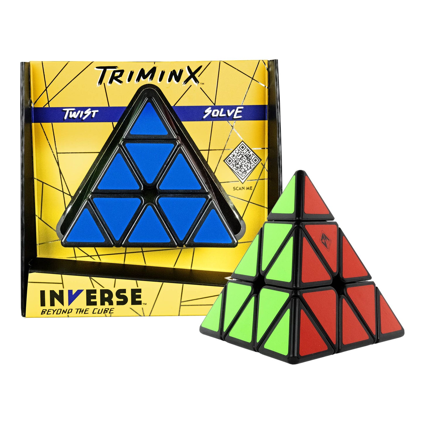 INVERSE Triminx Puzzle: Classic Pyramid Puzzle