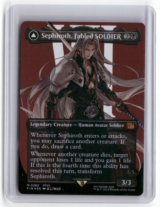 Sephiroth, Fabled SOLDIER (0382) (Borderless) M FINAL FANTASY 382 Foil