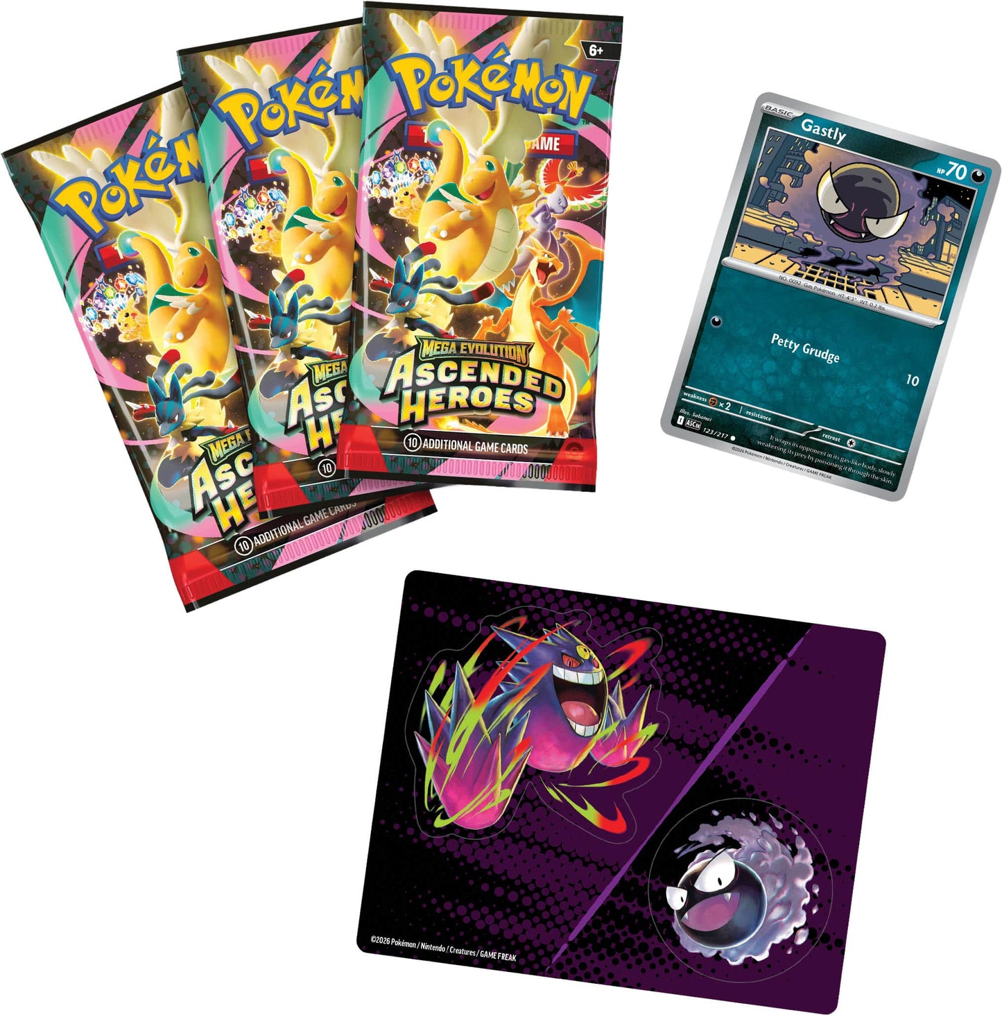 Pokemon TCG: Ascended Heroes Tech Sticker Gastly