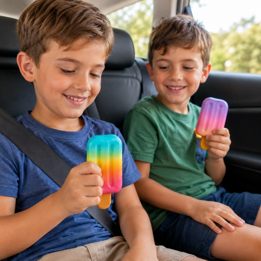 Rainbow Popsicle Slow-Rise Squishy -Sensory Fidget Toy