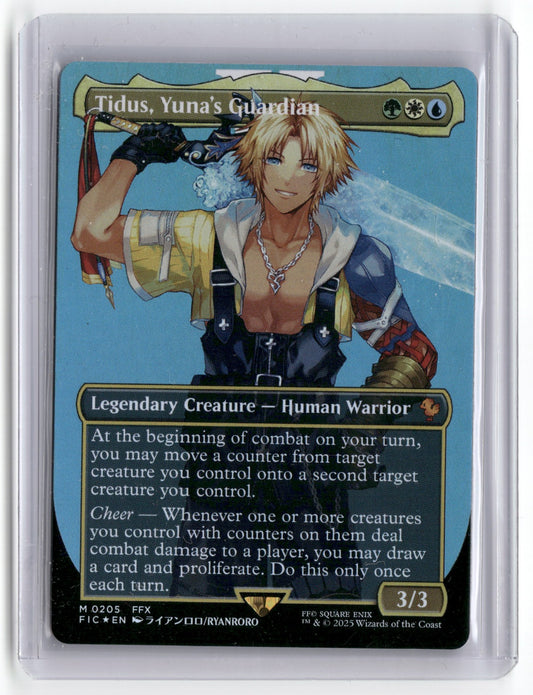Tidus, Yuna's Guardian (Borderless) M Commander: FINAL FANTASY 205 Foil