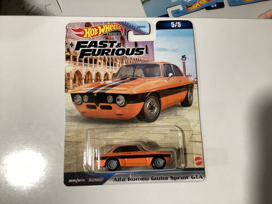 2023 Hotwheels Premium Fast & Furious Alfa Romeo Giulia Sprint GTA