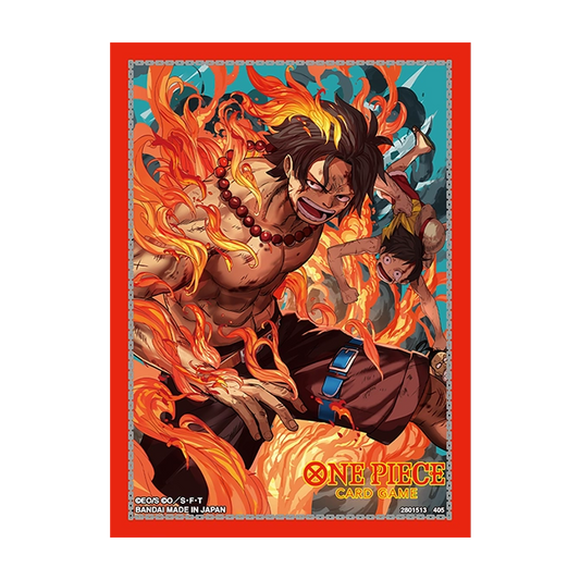 One Piece TCG: Official TCG+ Stores Sleeves Limited Edition V5 - Portgas.D.Ace