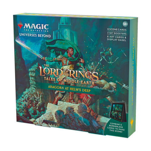 Magic: The Gathering Lord of the Rings Tales of Middle - Earth Holiday Scene Box Aragorn at Helm’s Deep