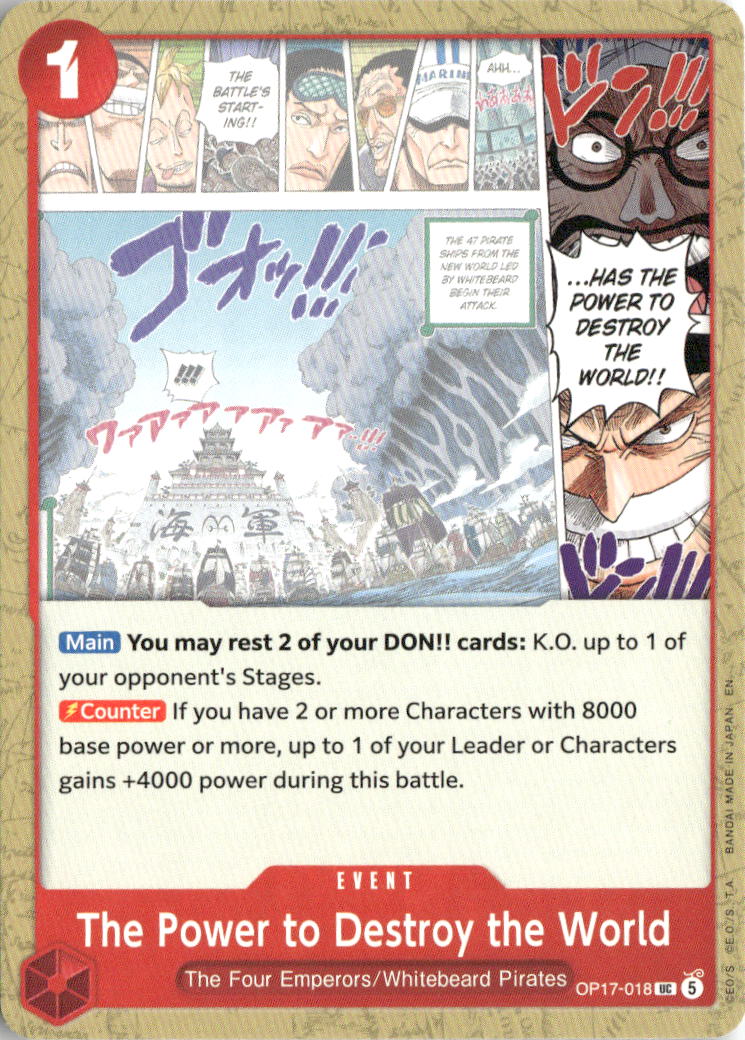 The Power to Destroy the World