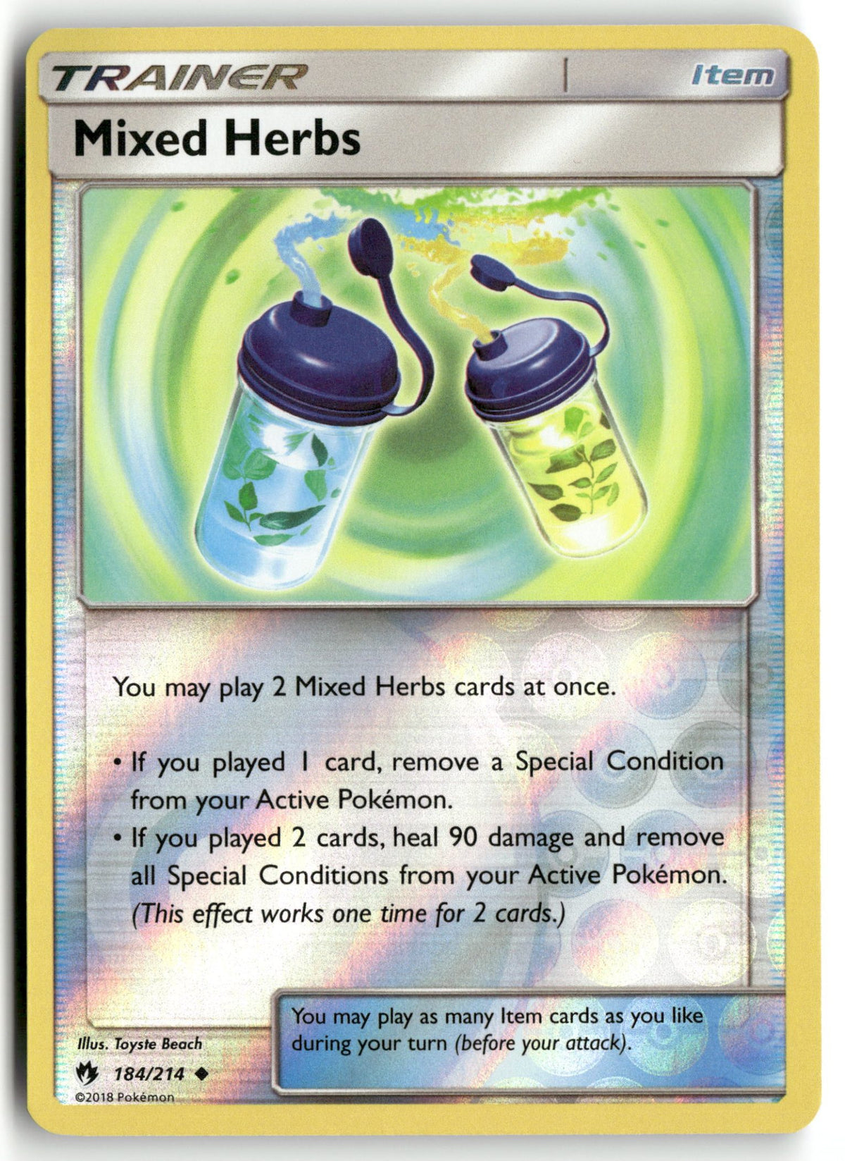 Front + Back scan | Near Mint / English / Reverse Holofoil