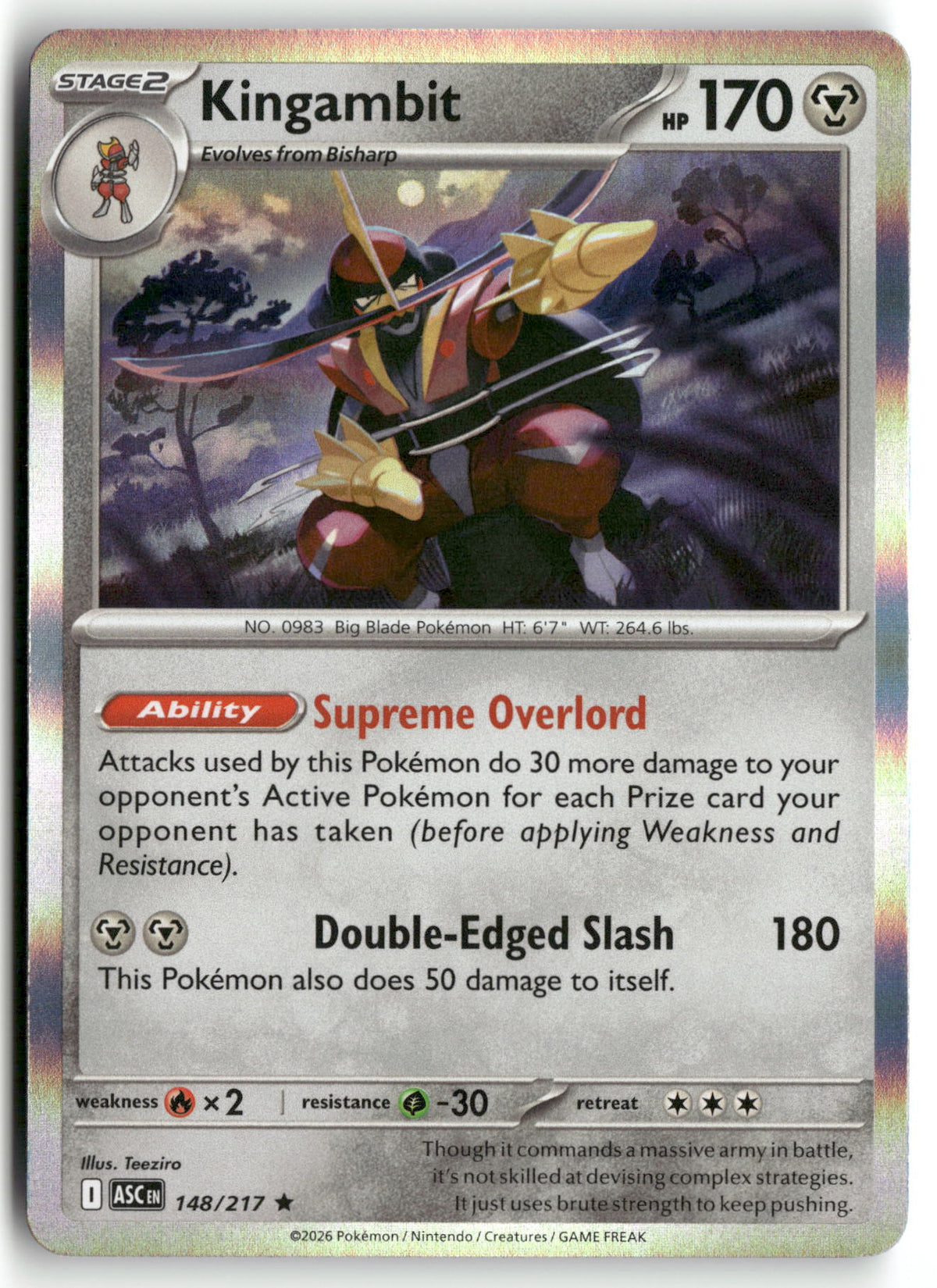 Front + Back scan | Near Mint / English / Holofoil