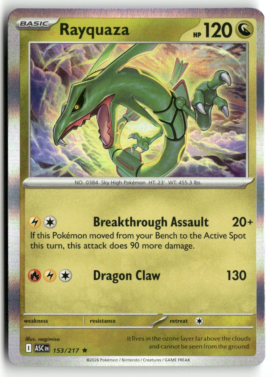 Front + Back scan | Near Mint / English / Holofoil