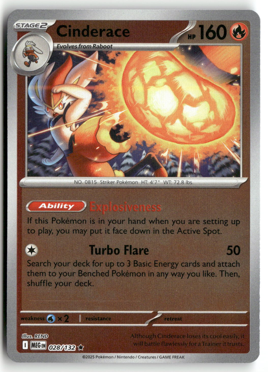 Cinderace | Near Mint / English / Reverse Holofoil