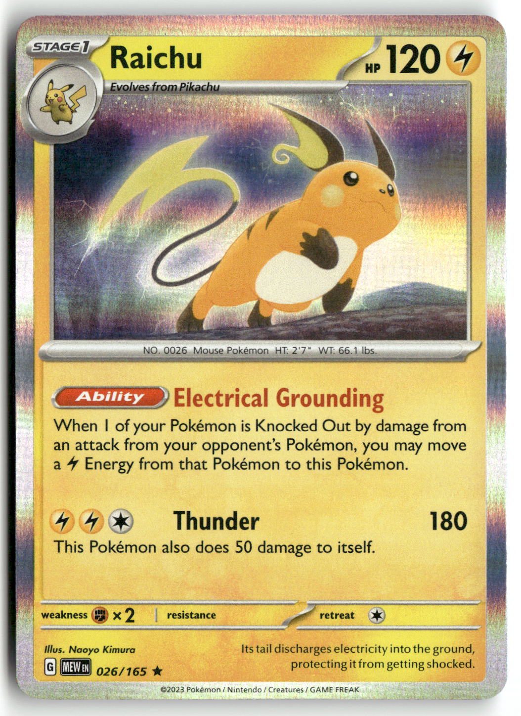 Raichu | Near Mint / English / Holofoil