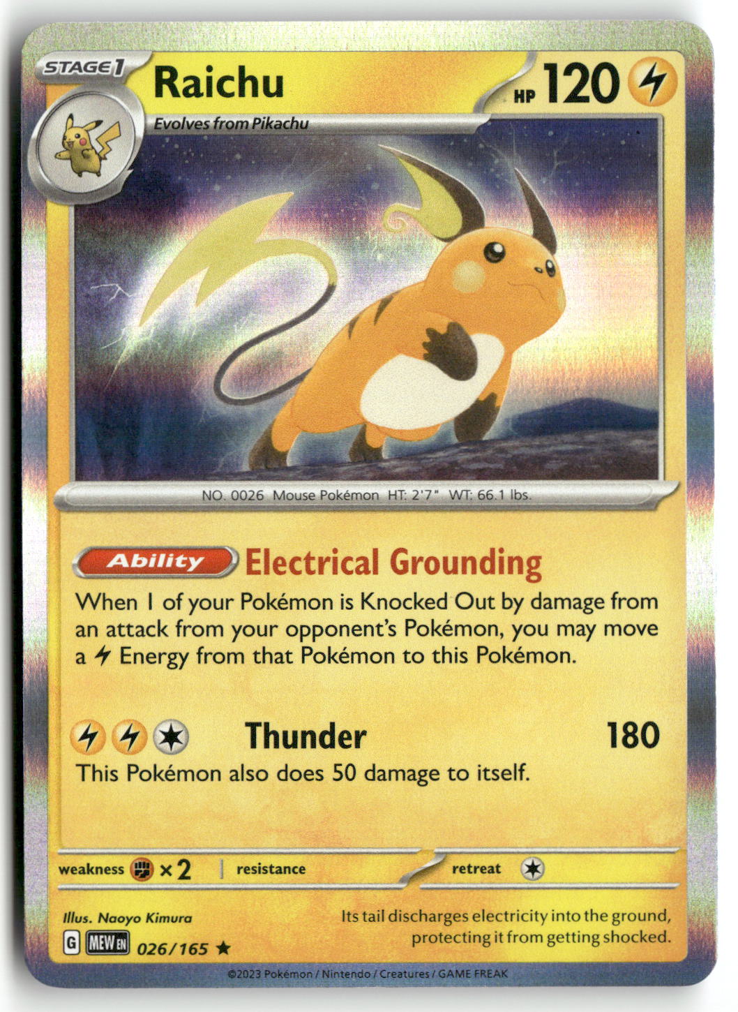 Raichu | Near Mint / English / Holofoil