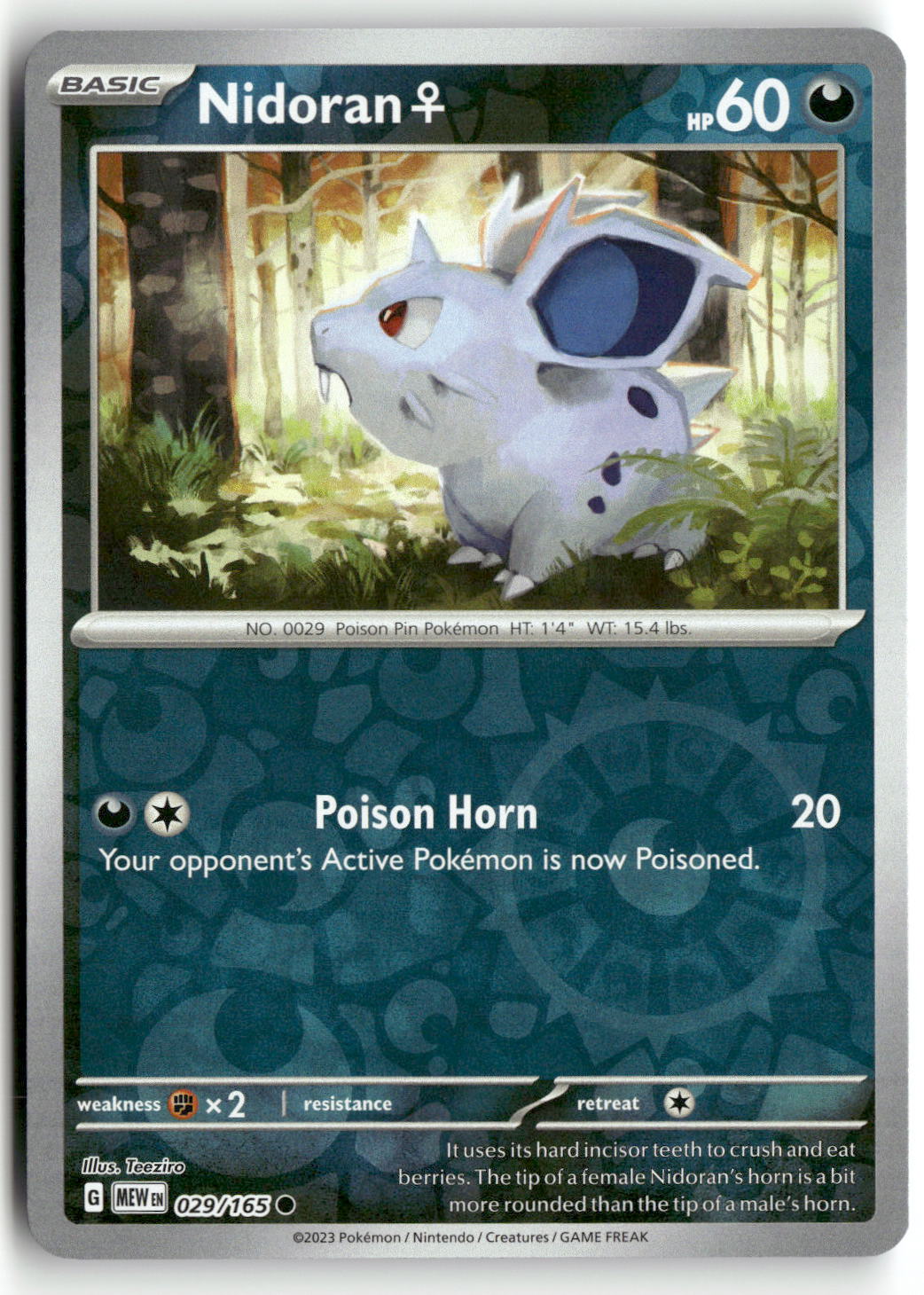 Front + Back scan | Near Mint / English / Reverse Holofoil