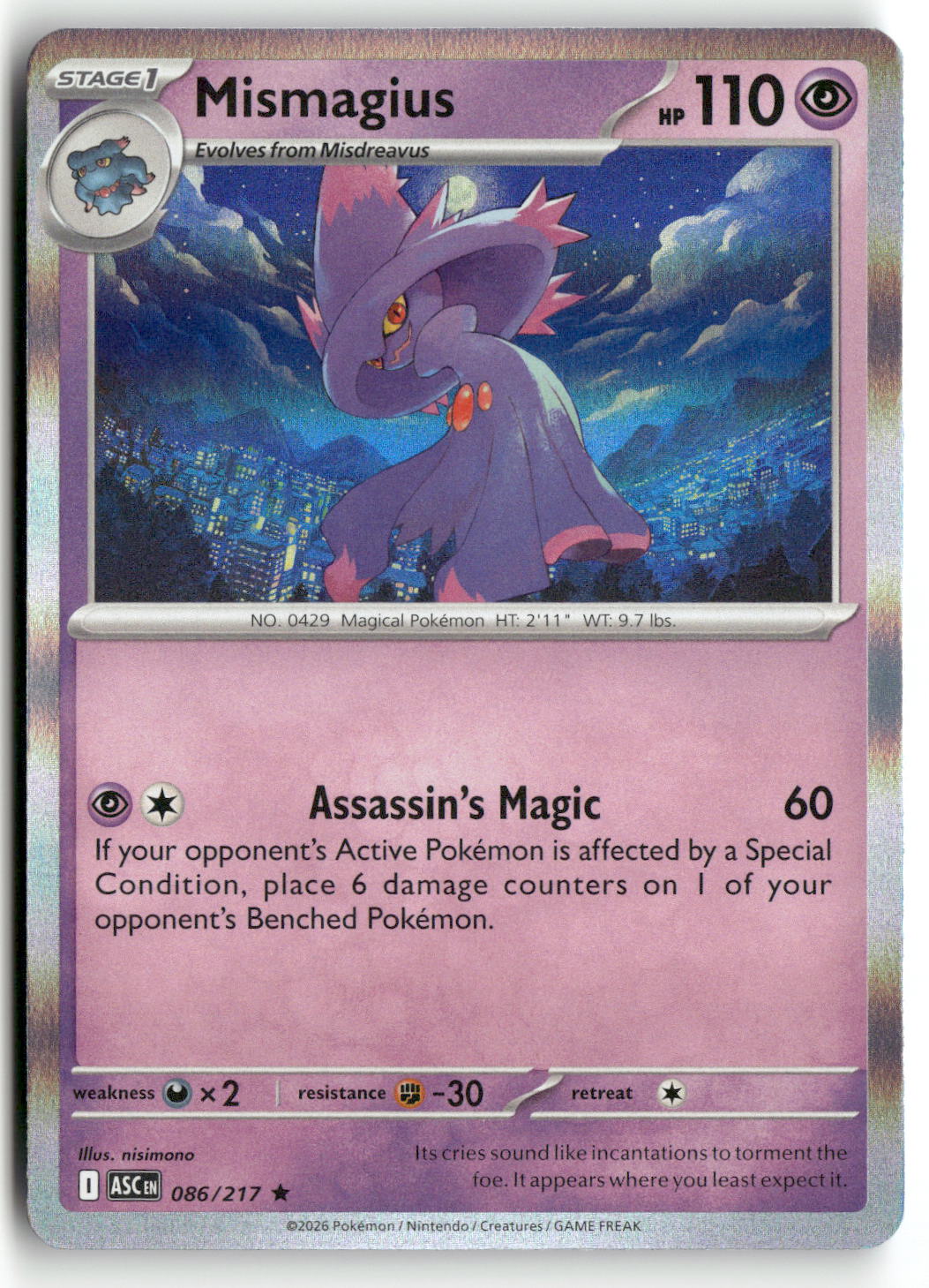 Front + Back scan | Near Mint / English / Holofoil