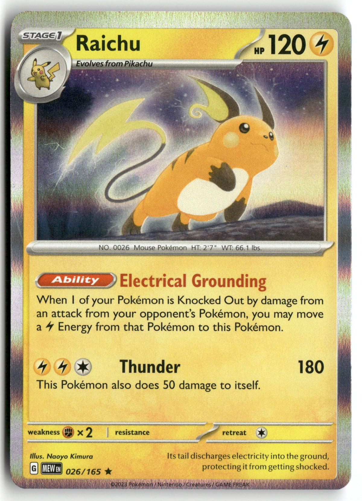 Raichu | Near Mint / English / Holofoil