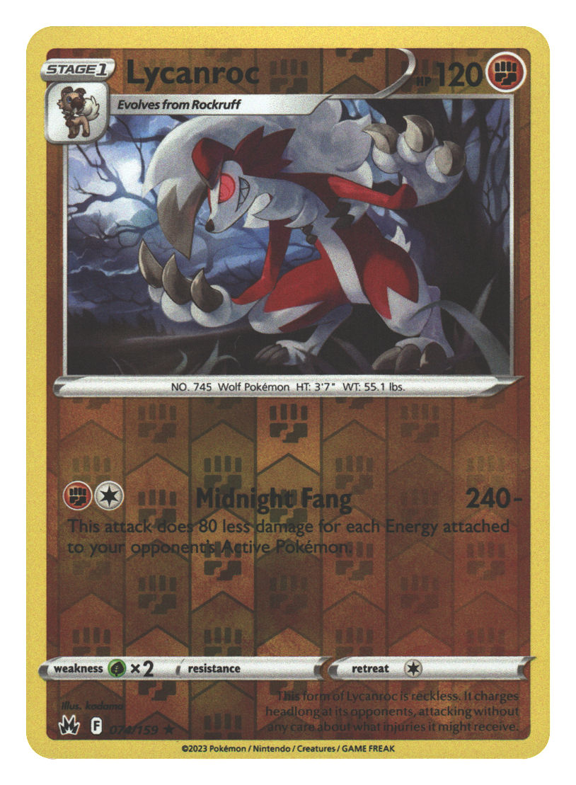 Front + Back scan | Near Mint / English / Reverse Holofoil