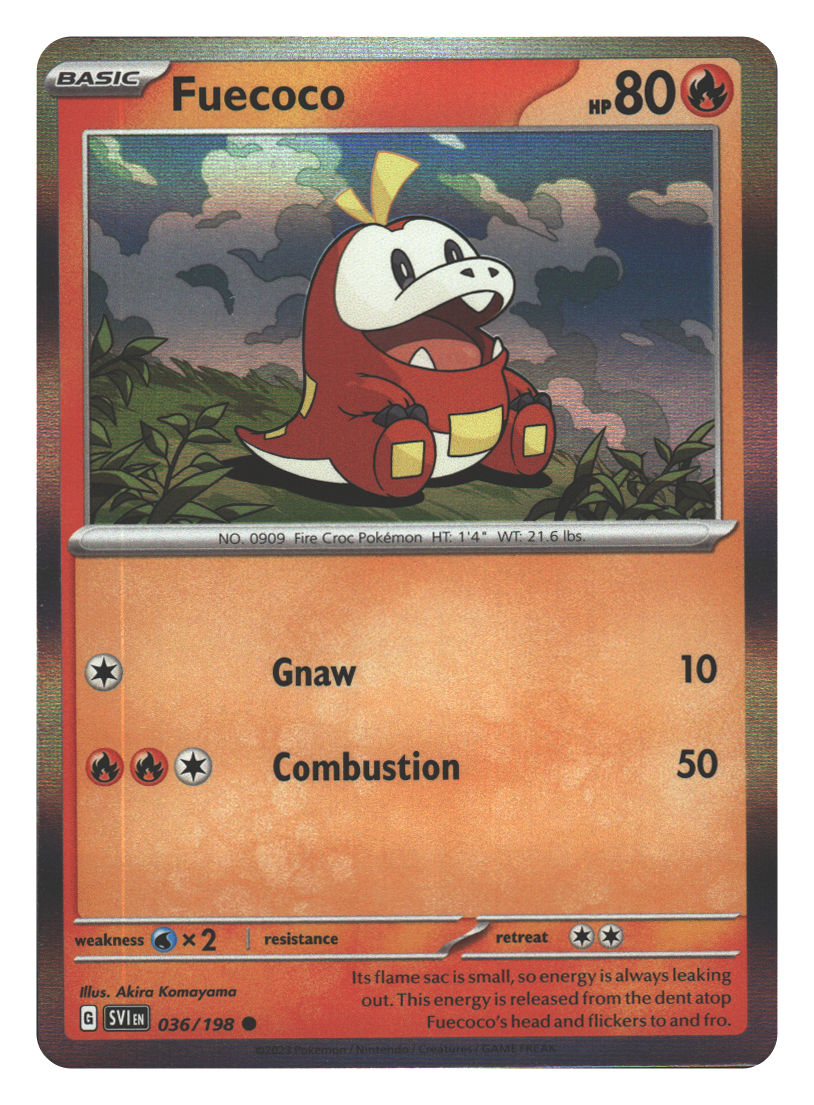 Fuecoco - 036/198 (Mirage Holo) | Near Mint / English / Holofoil