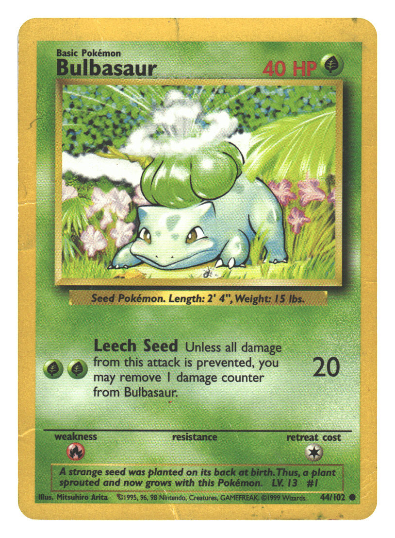Bulbasaur | Damaged / English / Normal