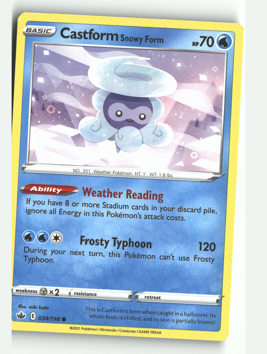 Castform Snowy Form | Near Mint / English / Normal