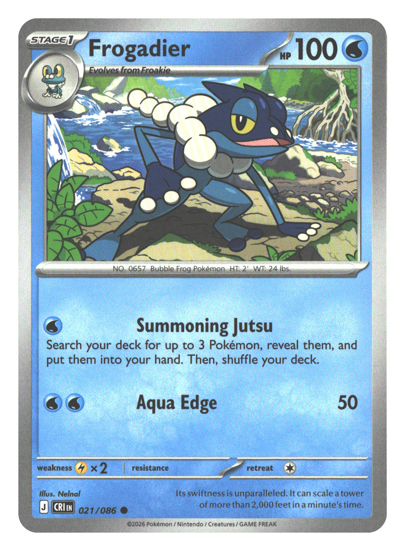 Frogadier - 021/086 | Near Mint / English / Normal