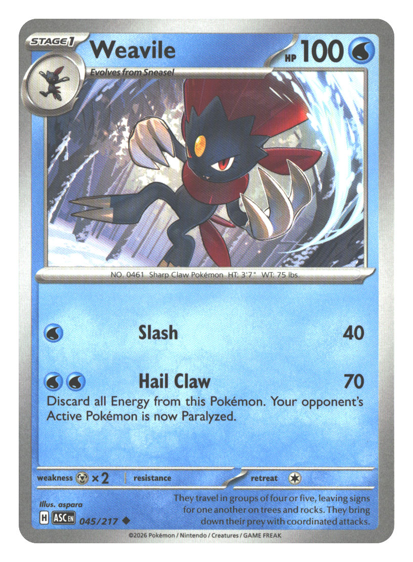 Weavile - 045/217