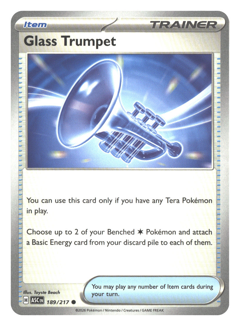 Glass Trumpet - 189/217 | Near Mint / English / Normal