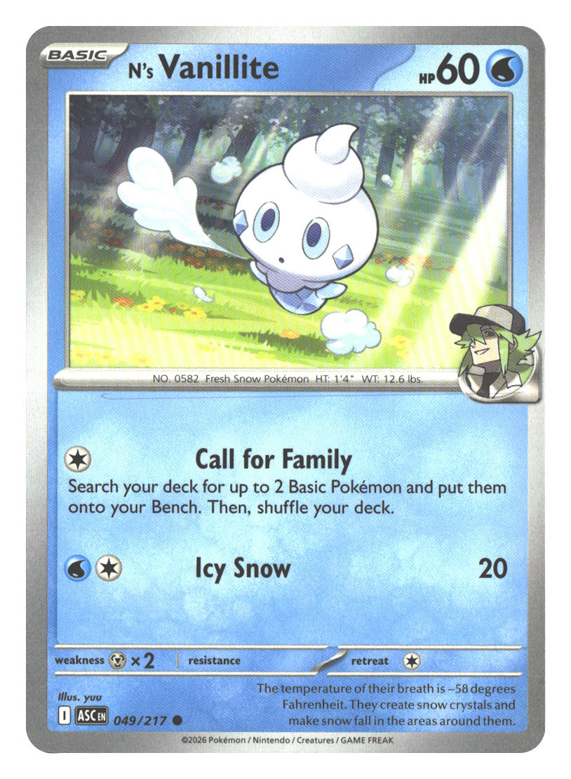 N's Vanillite | Near Mint / English / Normal