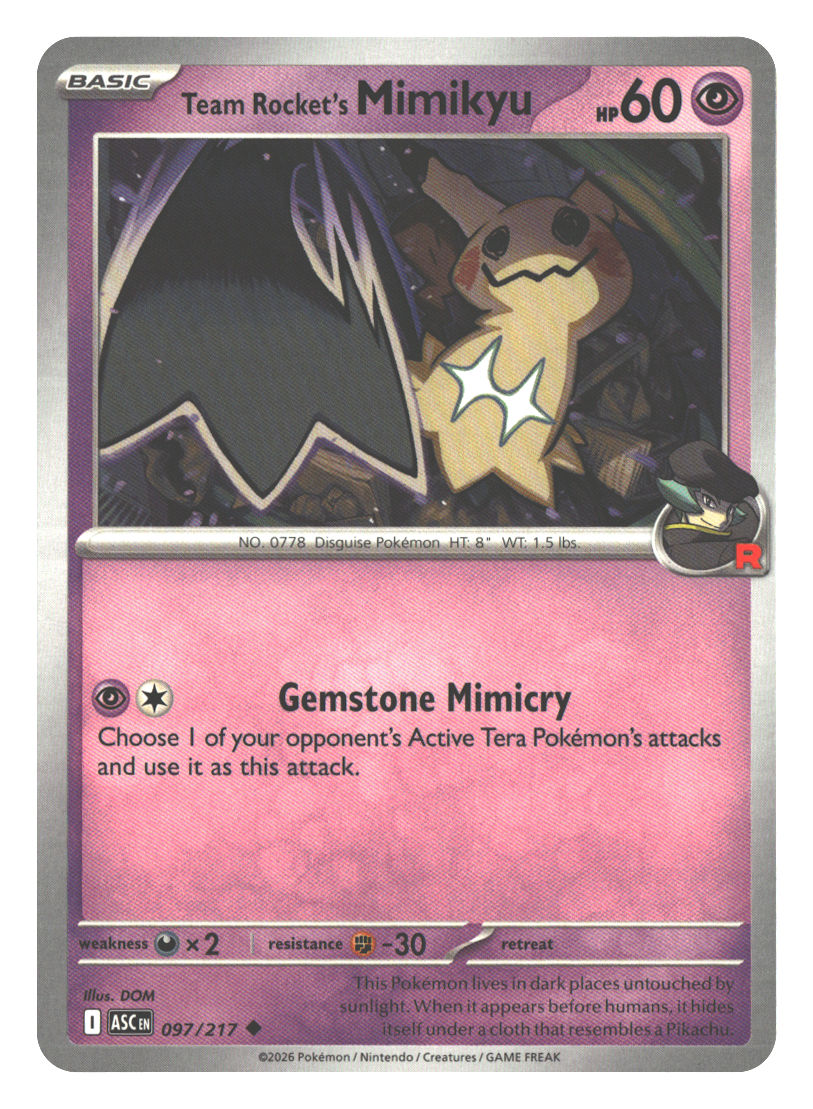 Team Rocket's Mimikyu - 097/217 | Near Mint / English / Normal