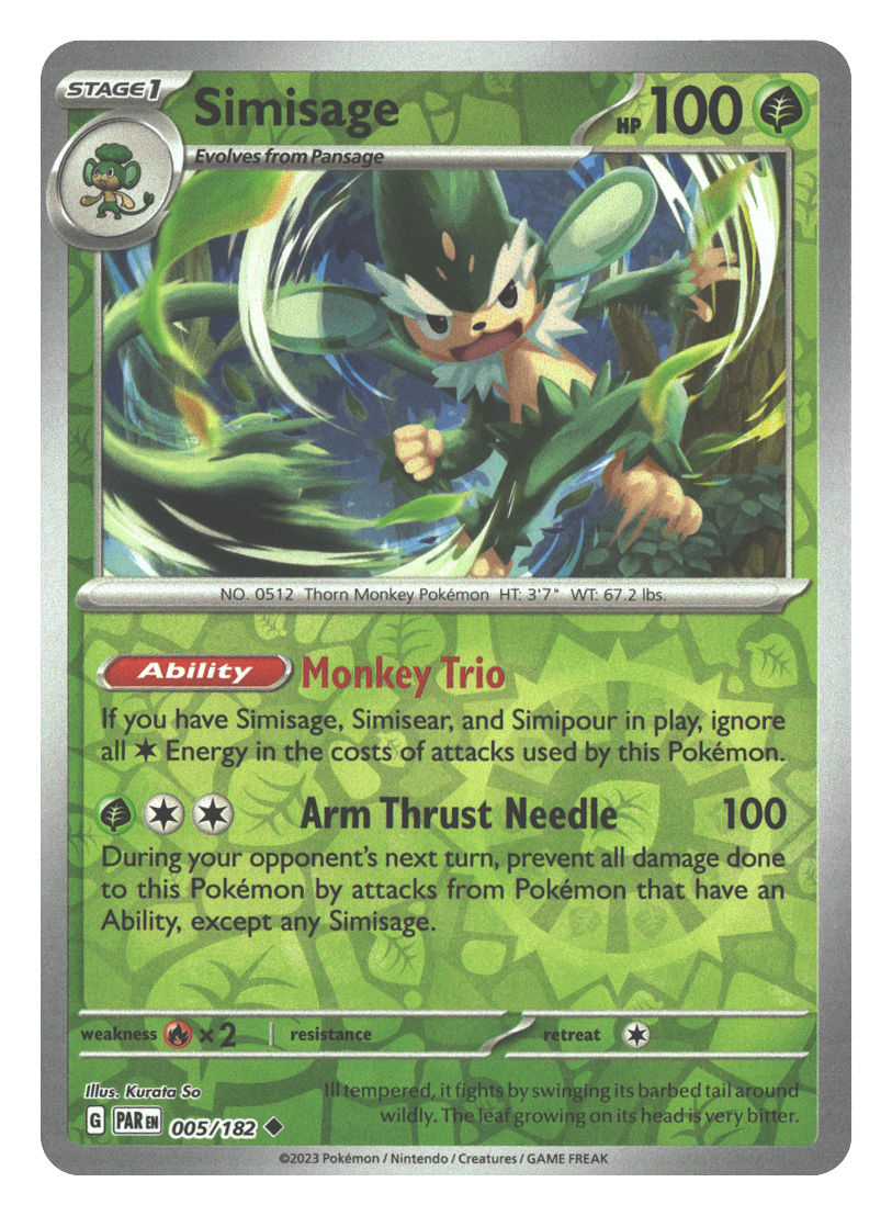 Front + Back scan | Near Mint / English / Reverse Holofoil