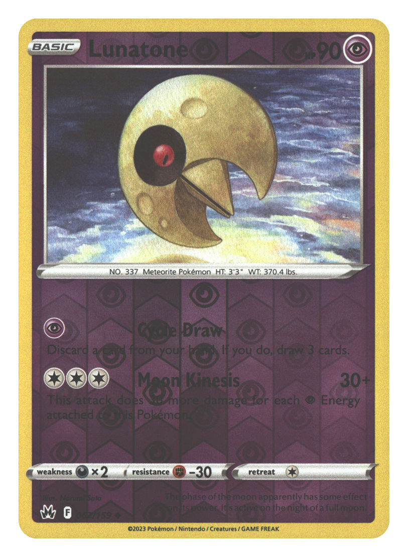 Lunatone | Near Mint / English / Reverse Holofoil
