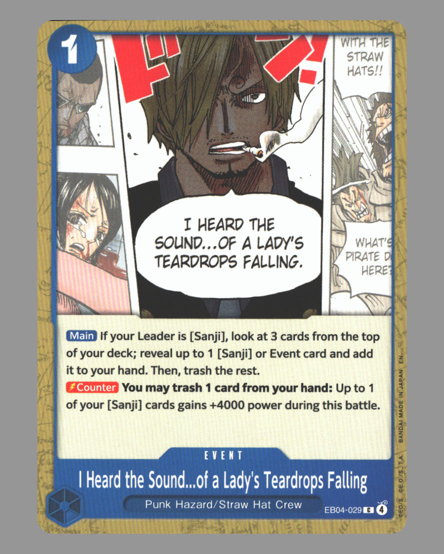 I Heard the Sound...of a Lady's Teardrops Falling