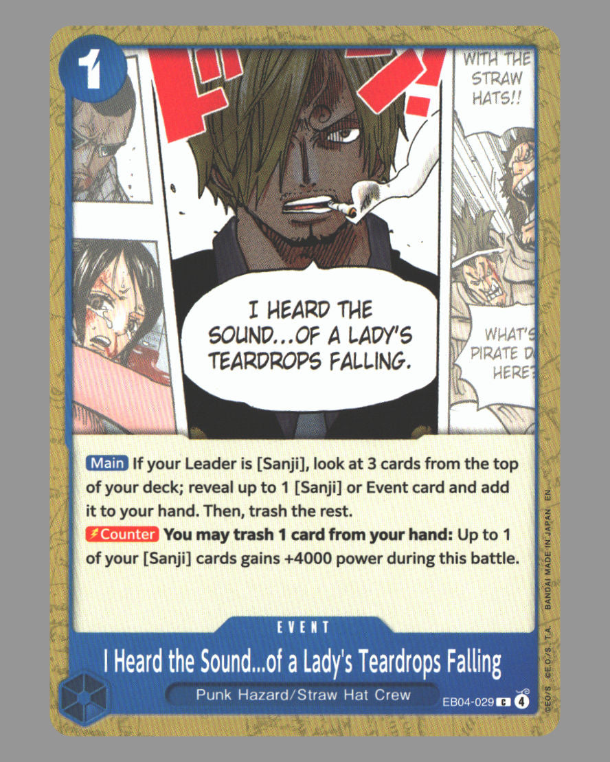 I Heard the Sound...of a Lady's Teardrops Falling