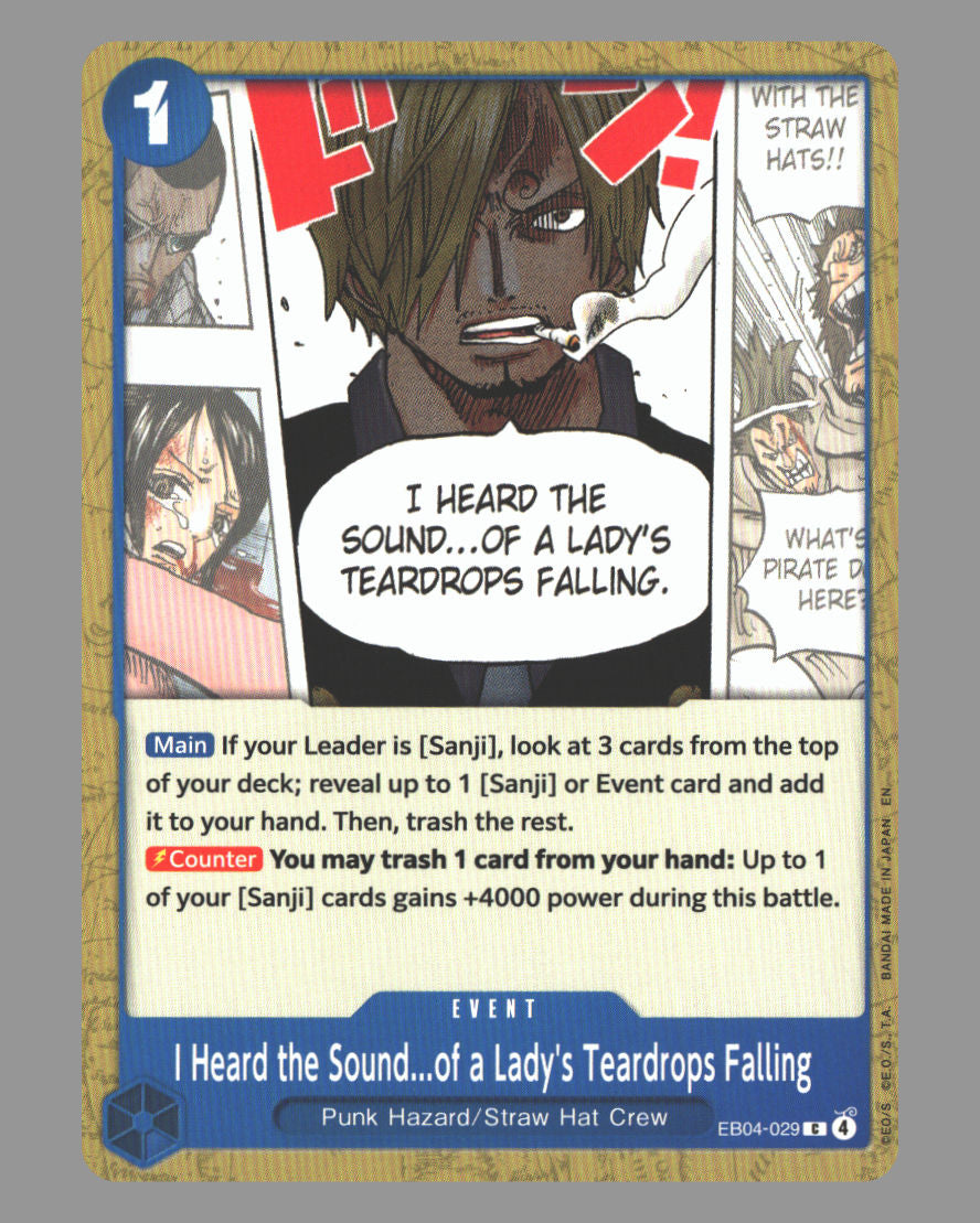 I Heard the Sound...of a Lady's Teardrops Falling