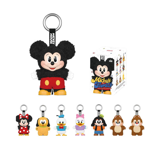 Mickey Family Cute Together Keychain Series Figures