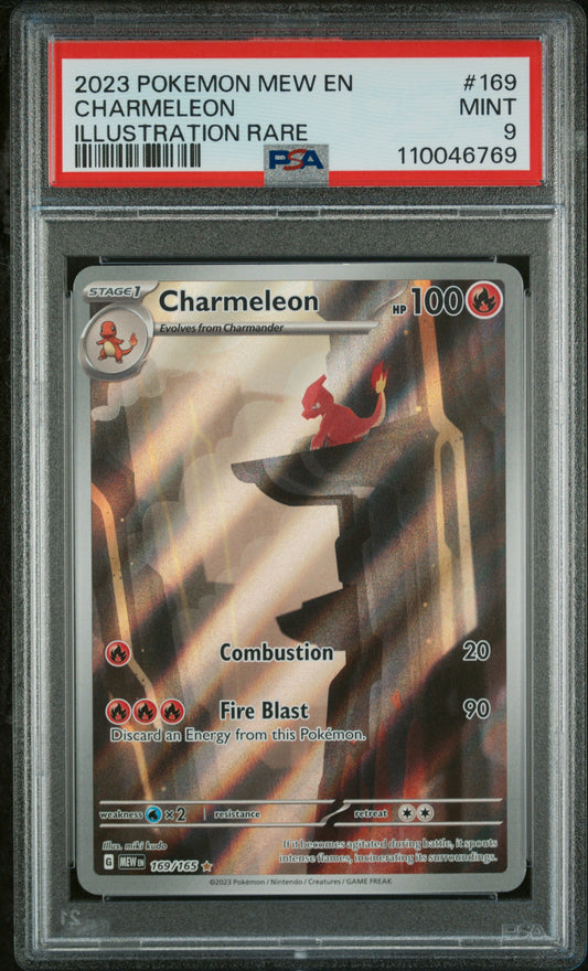 2023 Pokemon Mew EN Charmeleon Illustration Rare #169 PSA 9