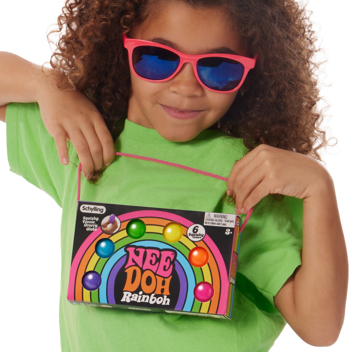 Schylling Rainboh Teenie 6 Pack NeeDoh