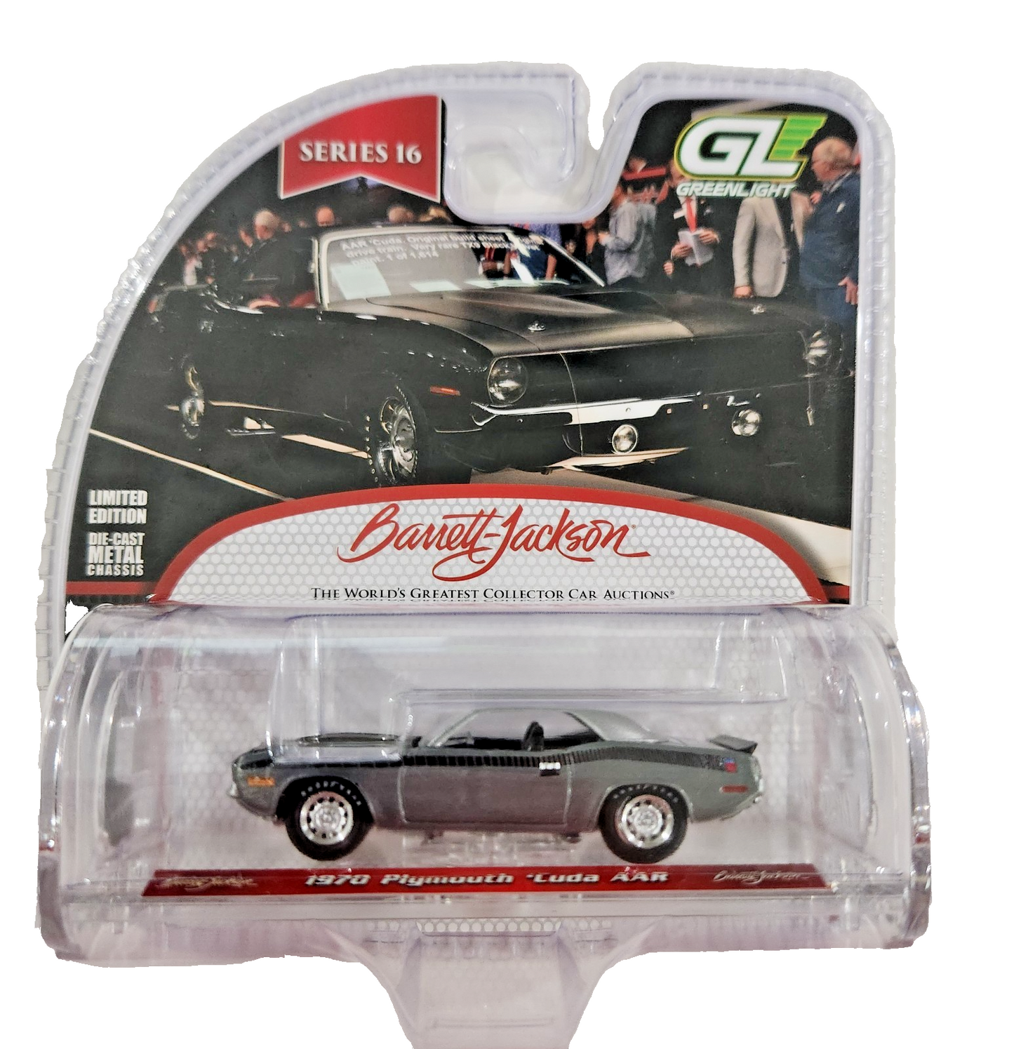 GreenLight RAW MACHINE 1970 Plymouth ’Cuda AAR – Barrett-Jackson Release 16 (37330)