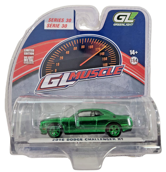 GreenLight CHASE Green Machine 2016 Dodge Challenger – GL Muscle Series 30 (13370-D)